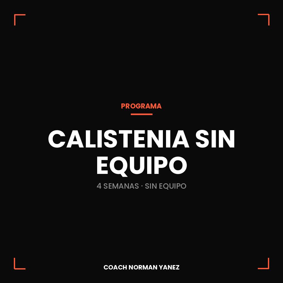 CALISTENIA SIN EQUIPO