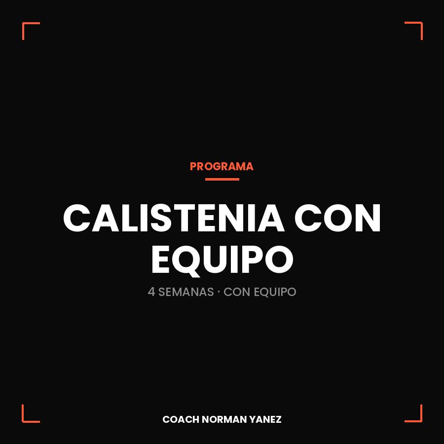 CALISTENIA CON EQUIPO